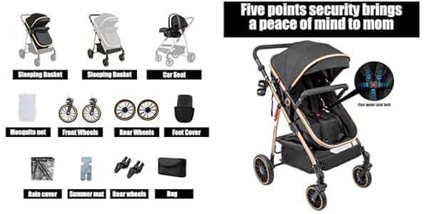 Découvrez notre avis sur la poussette MoLi V8 Black Gold 3 en 1 : analyse de son ergonomie, son design élégant et ses fonctionnalités pratiques pour les parents modernes.