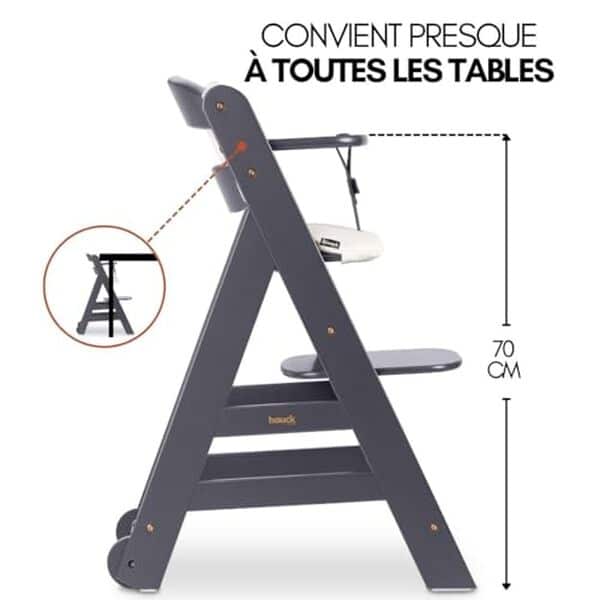 Découvrez tous les avantages de la chaise haute évolutive hauck Beta+ : un concentré de confort, sécurité et adaptabilité pour accompagner la croissance de votre bébé avec style et praticité.