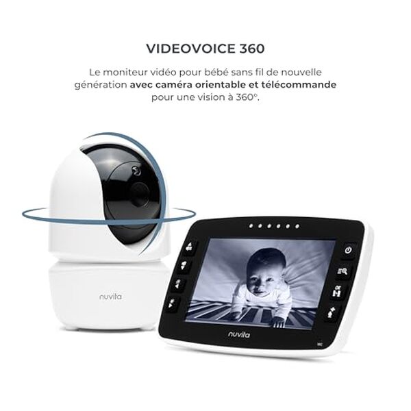 Découvrez notre test détaillé du babyphone Nuvita 3045 Videovoice : fonctionnalités vidéo 360° et berceuses intégrées pour une surveillance optimale de votre bébé.