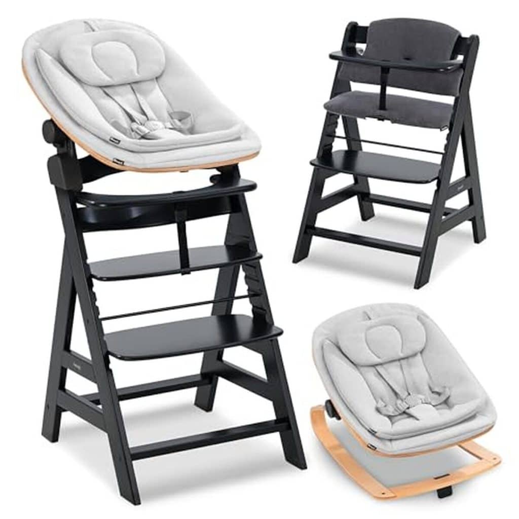 Test chaise haute évolutive hauck Alpha+ dès la naissance