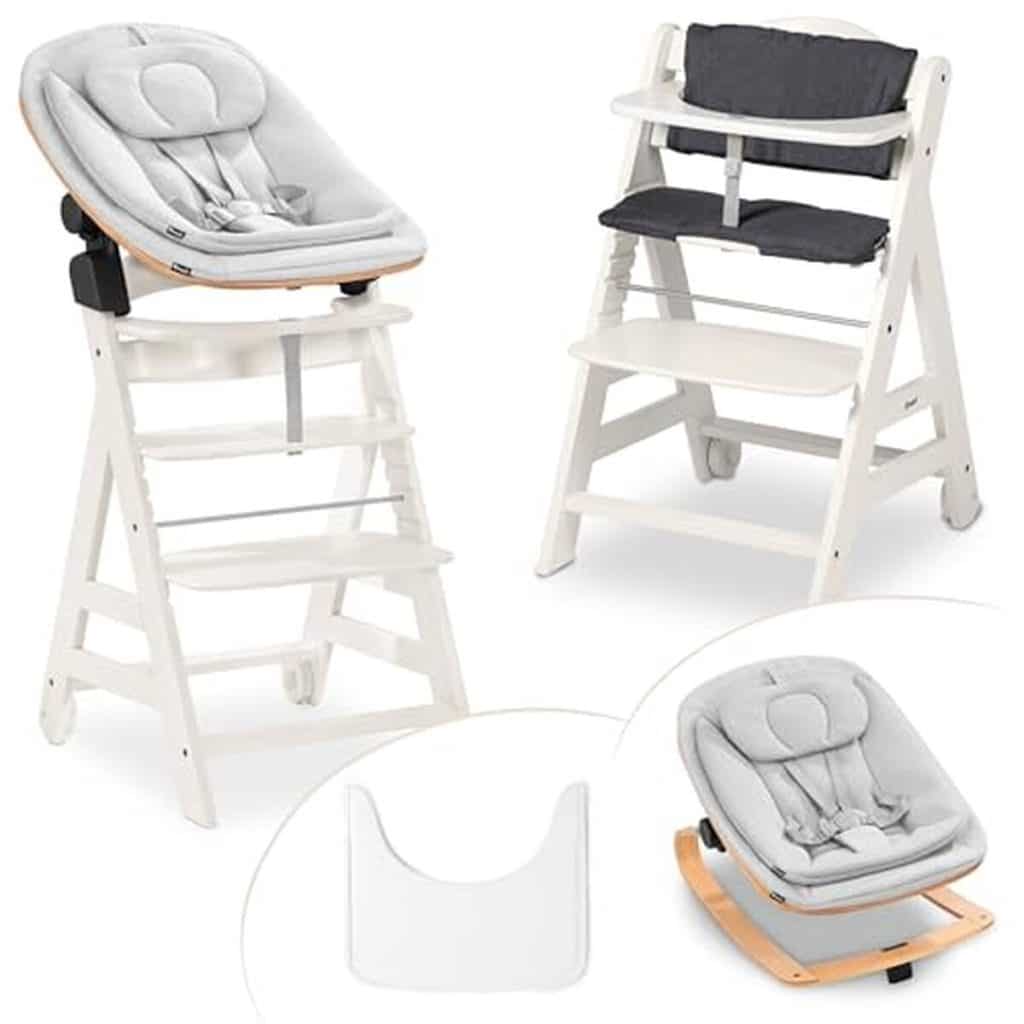 Test de la chaise haute bébé évolutive hauck Beta+ avec transat