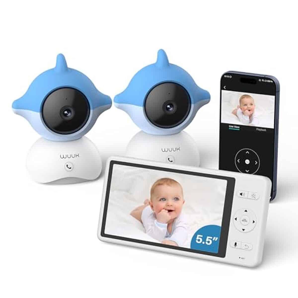 Test du babyphone WUUK 2K 5.5" : surveillance 360° et fonctionnalités avancées