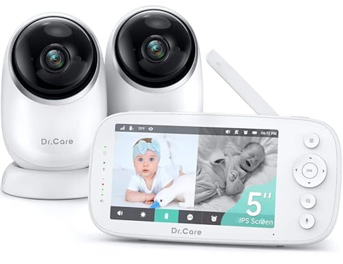 Test du Dr.Care NovaView : babyphone vidéo 5" HD avec double caméra et longue portée