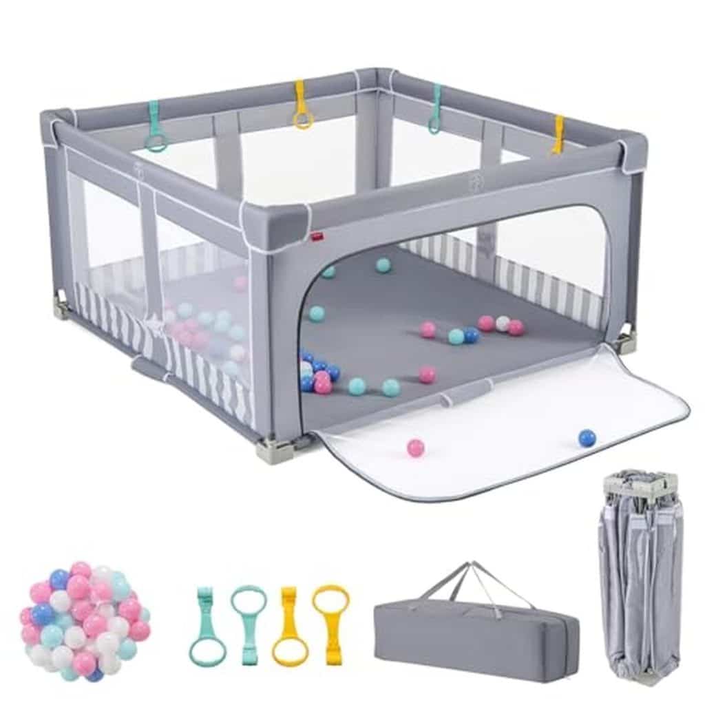 Test du parc bébé pliable Lifezeal : aire de jeu pratique et sécurisée