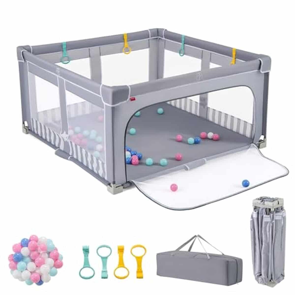 Test du parc bébé pliable Lifezeal : aire de jeu pratique et sécurisée