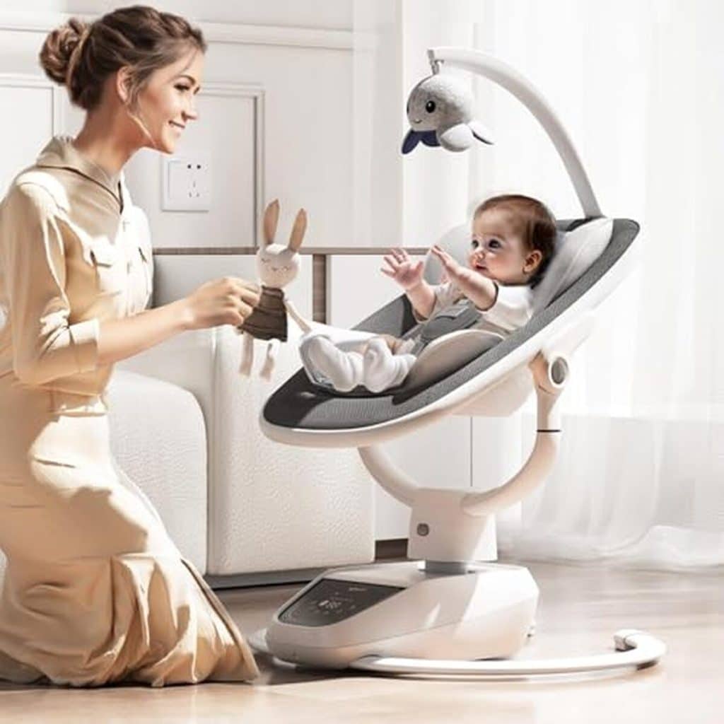 Test du transat électrique Trimigo : balancement 5 modes et télécommande