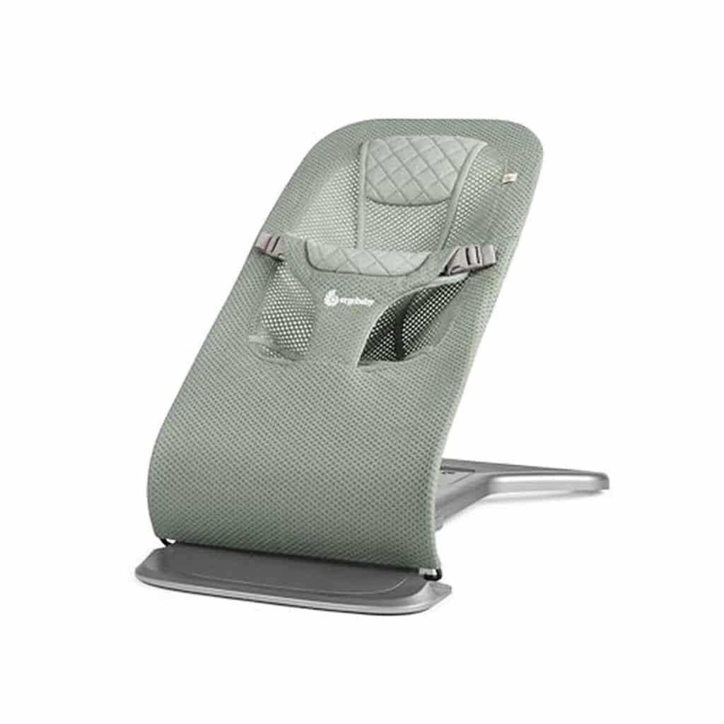 Test du transat ergonomique Ergobaby Evolve Bouncer Mesh vert sauge