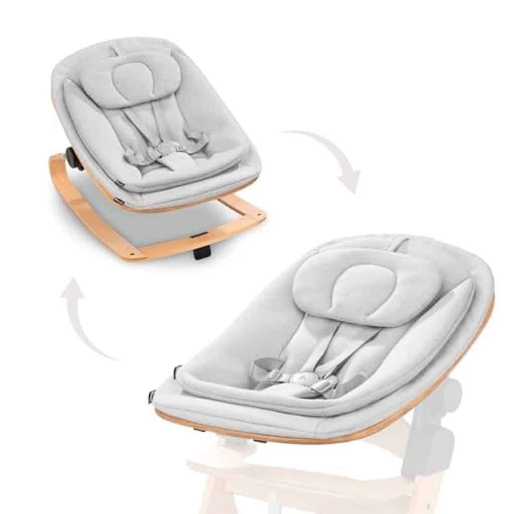 Test du transat hauck Bebe Highchair Bouncer Eco avec châssis en bois