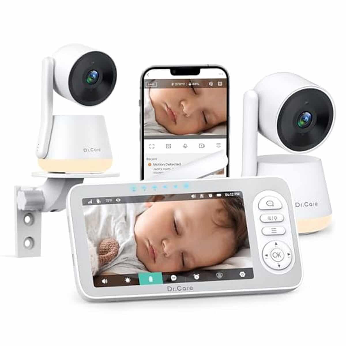 Test : moniteur bébé Dr.Care LumiView Plus, double caméra et vision HD