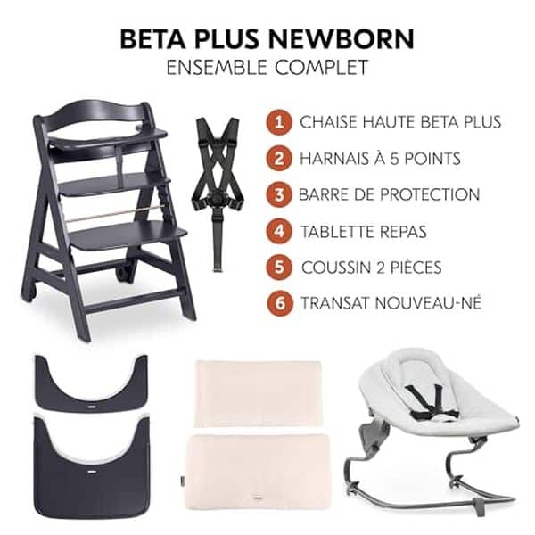 Découvrez notre analyse détaillée de la chaise haute Hauck Beta+ en gris foncé: une option évolutive et haut de gamme pour le confort et la sécurité de votre bébé.
