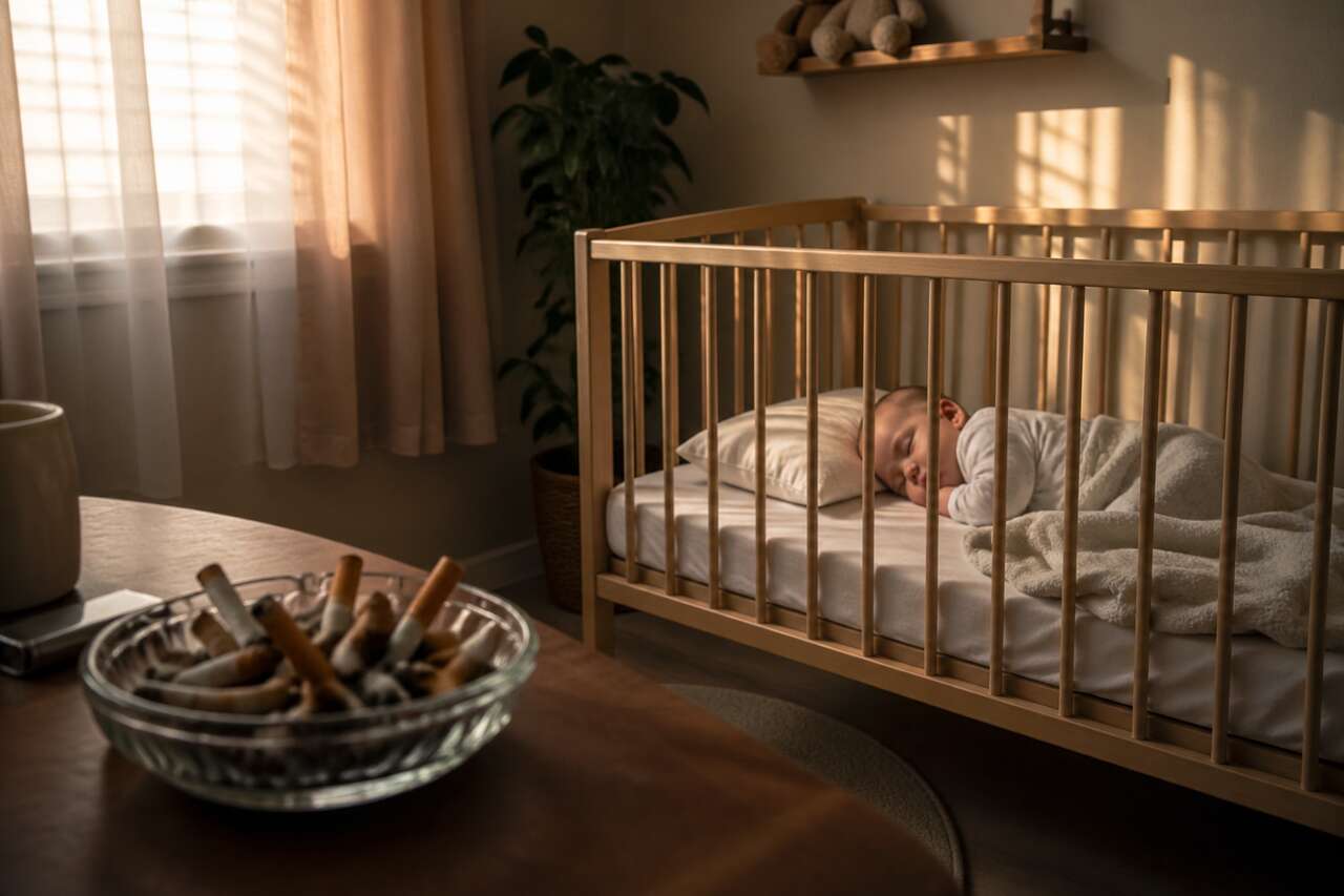 Dangers de la fumée passive sur le nourrisson