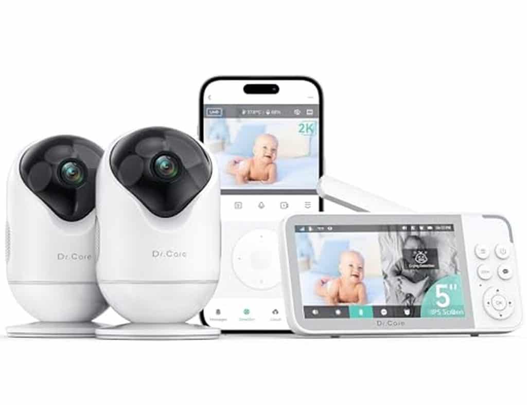 Test du babyphone Dr.Care : écran divisé et suivi intelligent