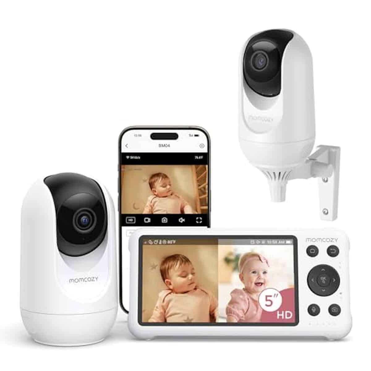 Test du momcozy moniteur bébé WiFi 5" HD : sécurité et vision nocturne