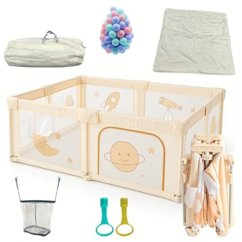 Test du parc bébé pliable Joyeuse Planet : pratique et fonctionnel