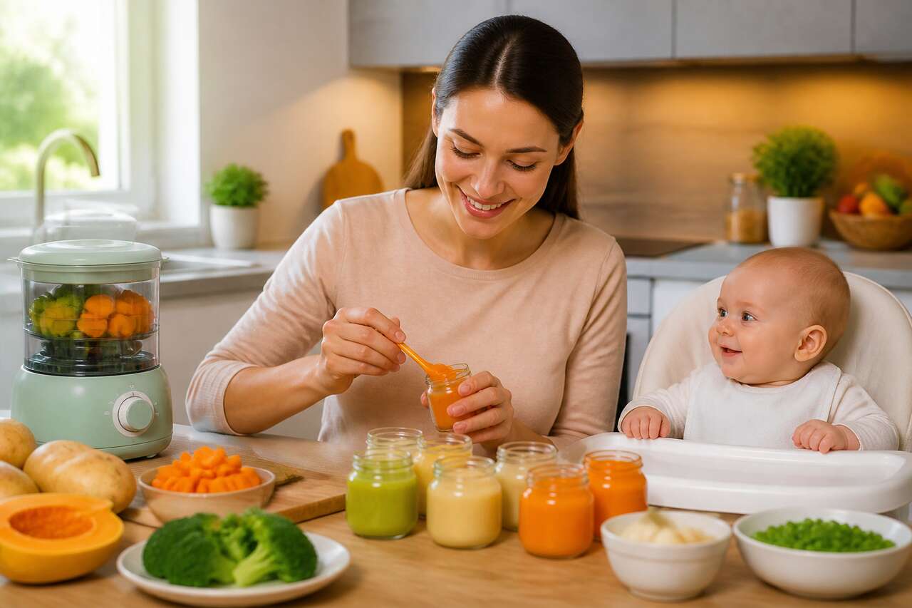 Préparation et textures des repas pour bébé
