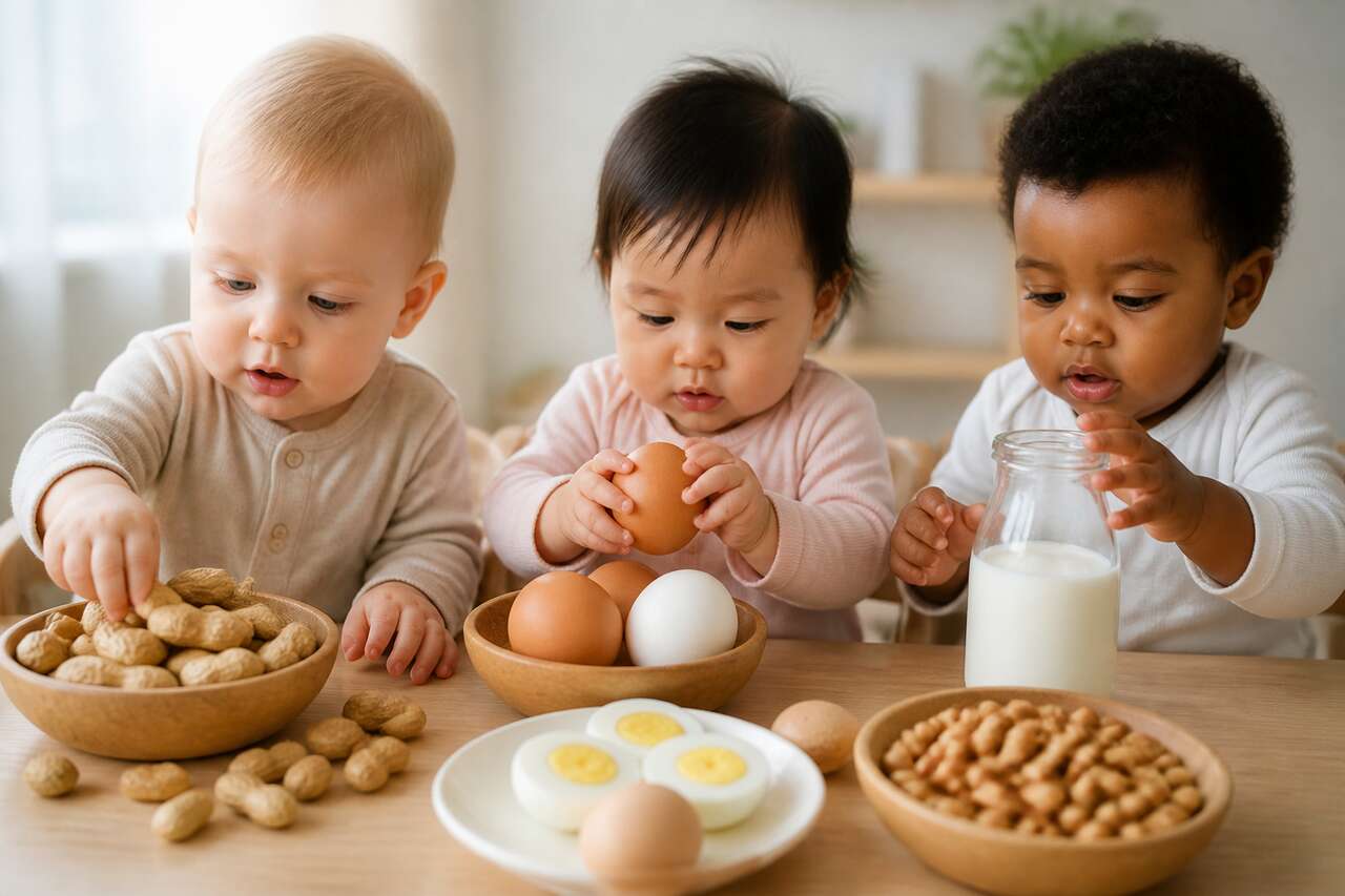 Principaux aliments déclencheurs d'allergies chez les nourrissons