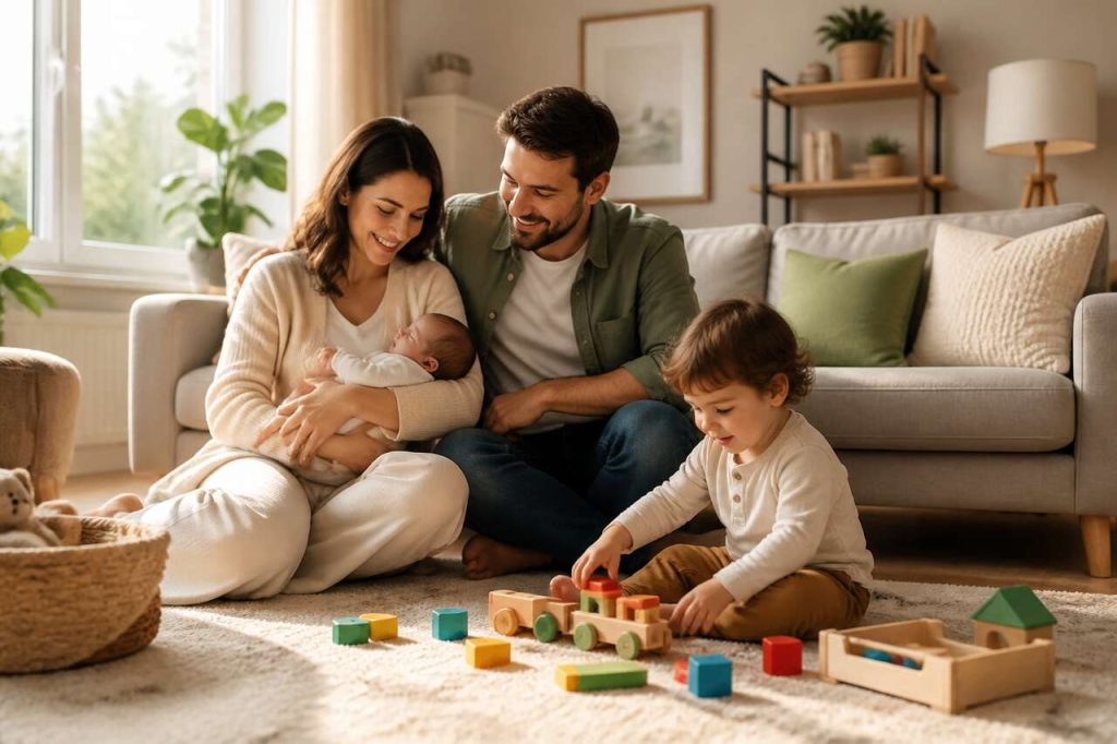 La vie de famille après la naissance