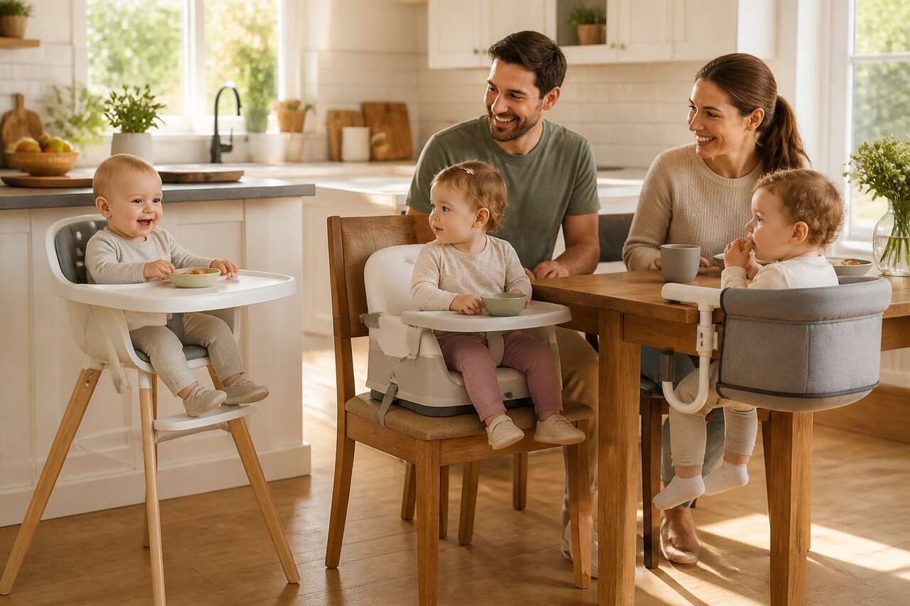 Chaise haute, réhausseur, siège de table : à partir de quel âge ?