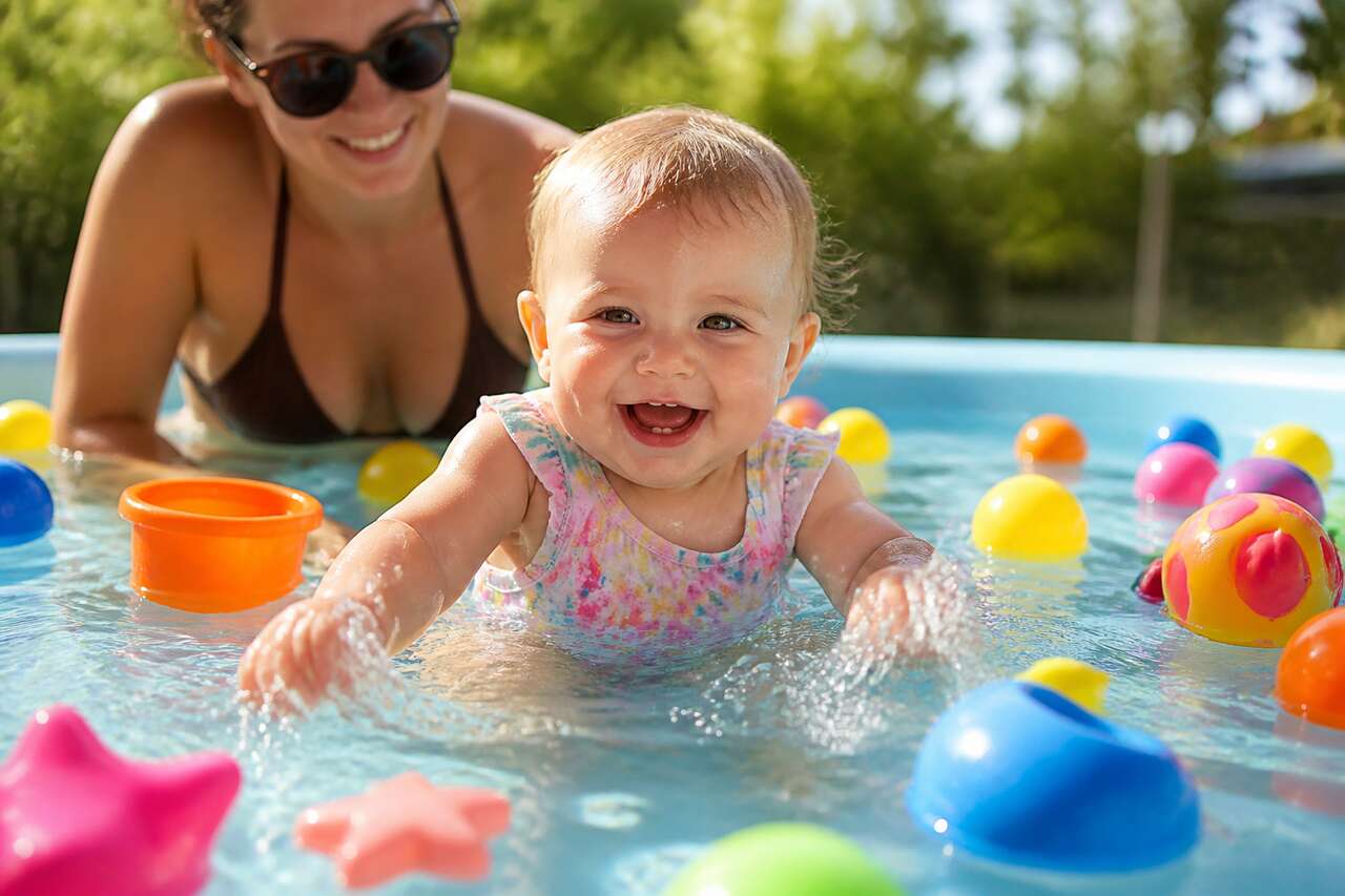 Utiliser des jeux pour familiariser bébé avec l'eau
