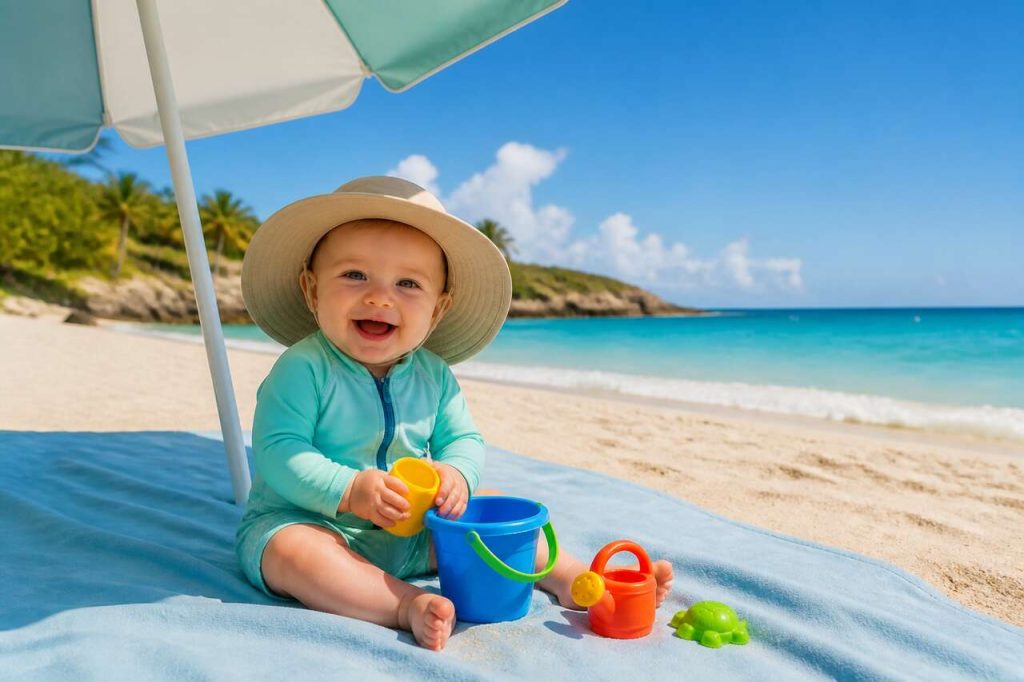 Coups de soleil chez bébé : comment les éviter et les soigner
