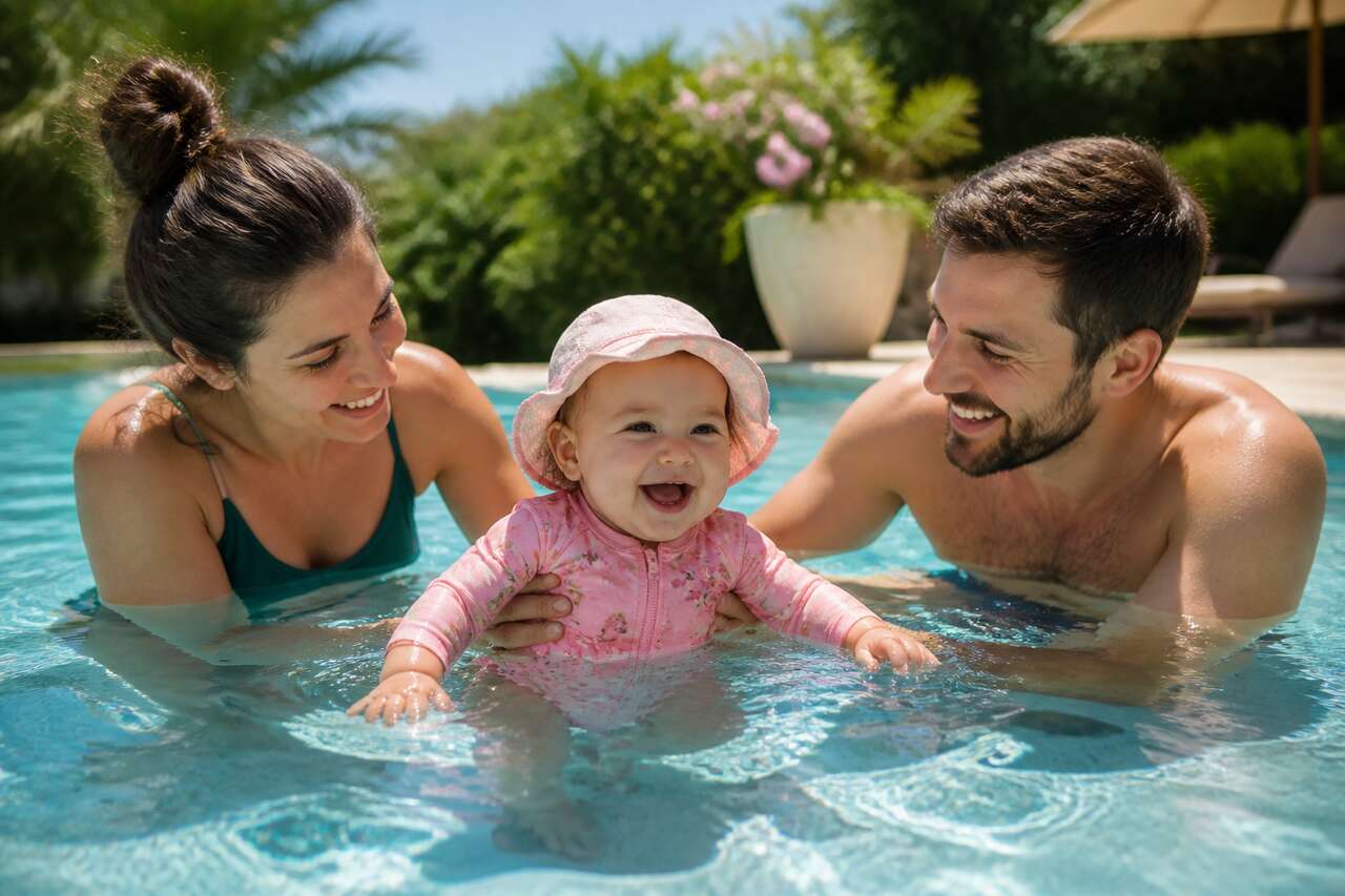 Aller à la piscine avec bébé : nos conseils pratiques