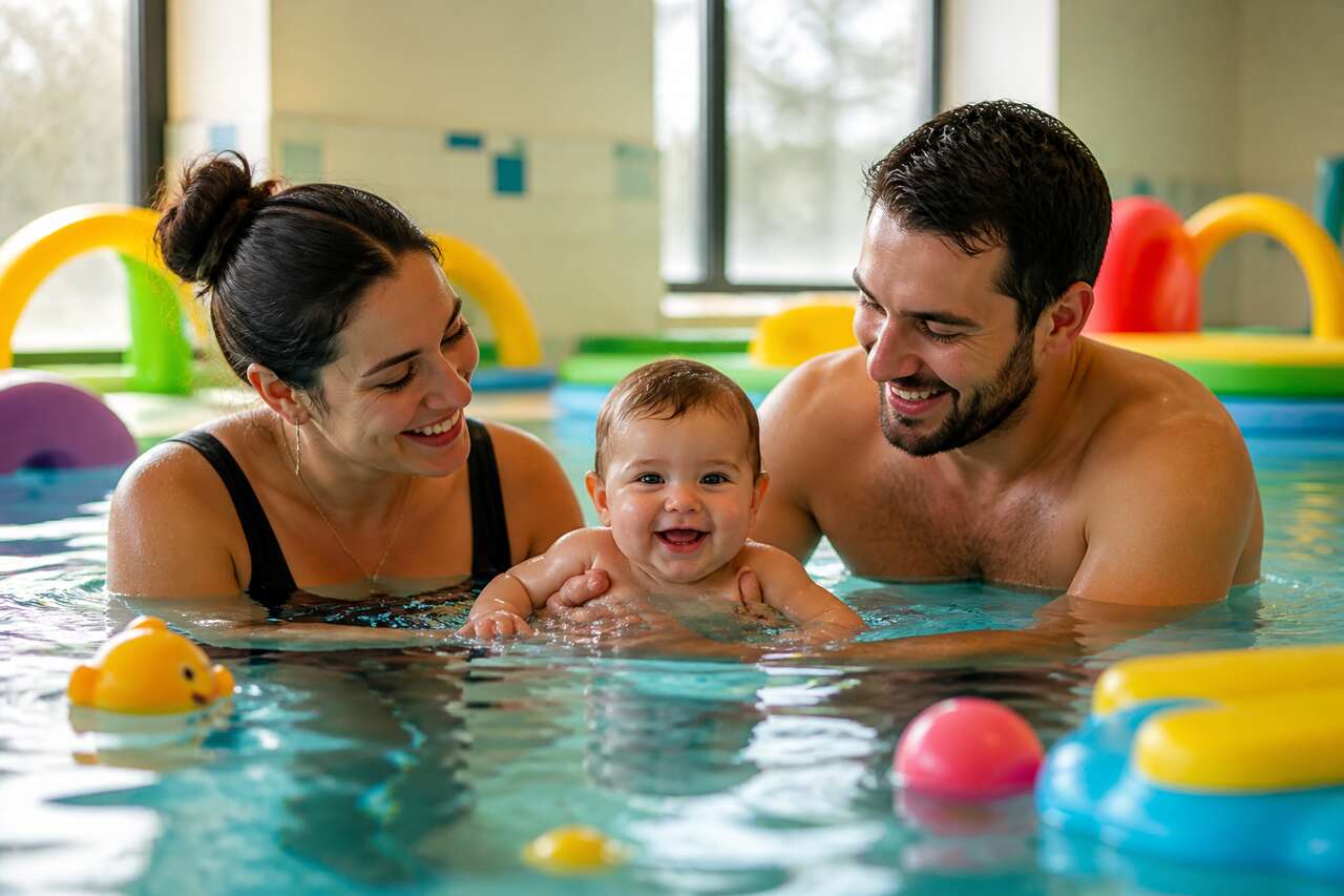 à partir de quel âge emmener bébé à la piscine