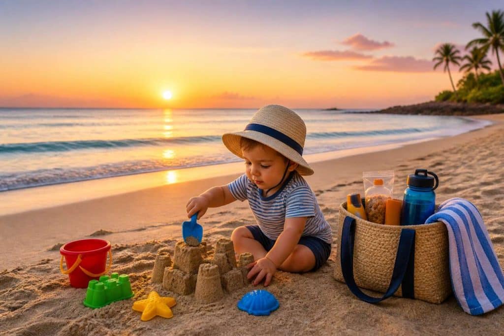 Plage avec un enfant en bas âge : les indispensables à prévoir