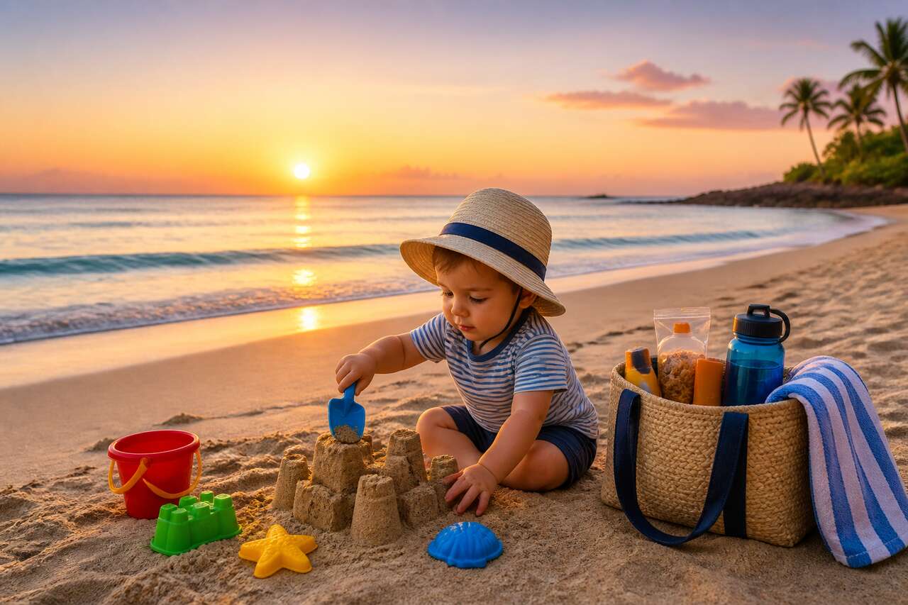 Plage avec un enfant en bas âge : les indispensables à prévoir