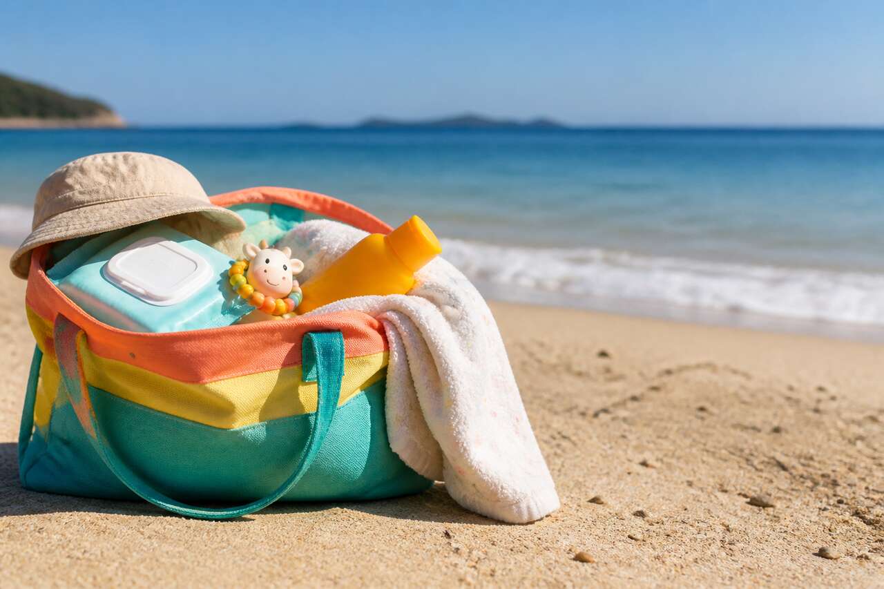 Préparer le sac de plage : les essentiels pour bébé Préparer le sac de plage : les essentiels pour bébé