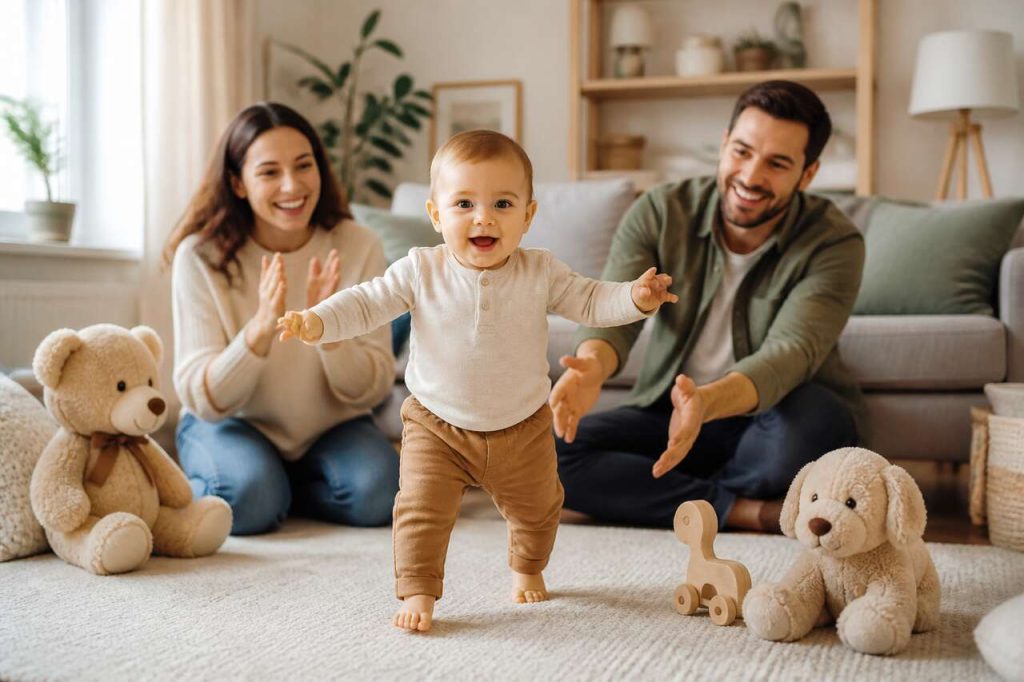 Bébé apprend à marcher : les différentes étapes