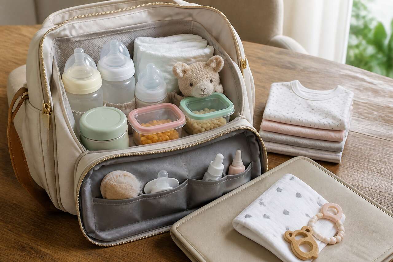 Emporter le repas et les boissons de bébé