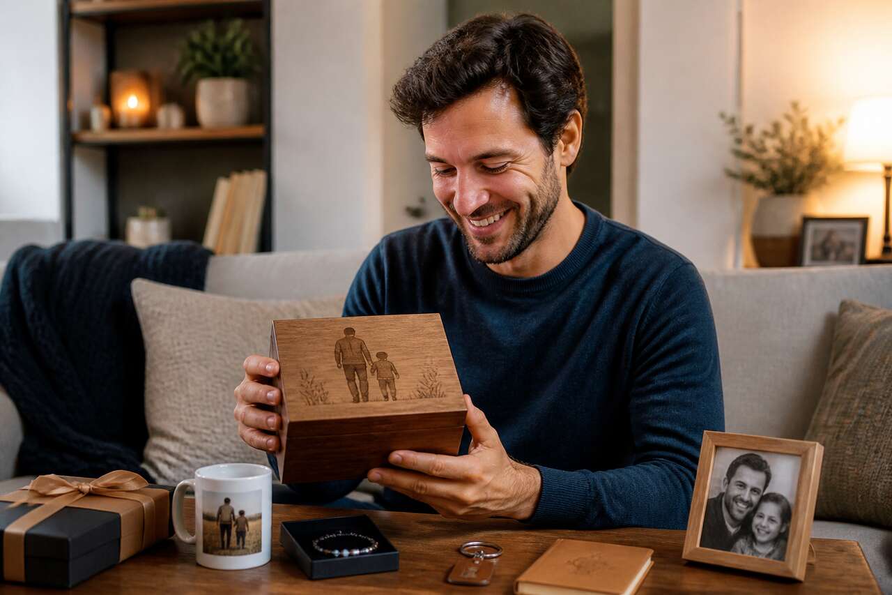 Cadeaux personnalisés pour marquer la paternité