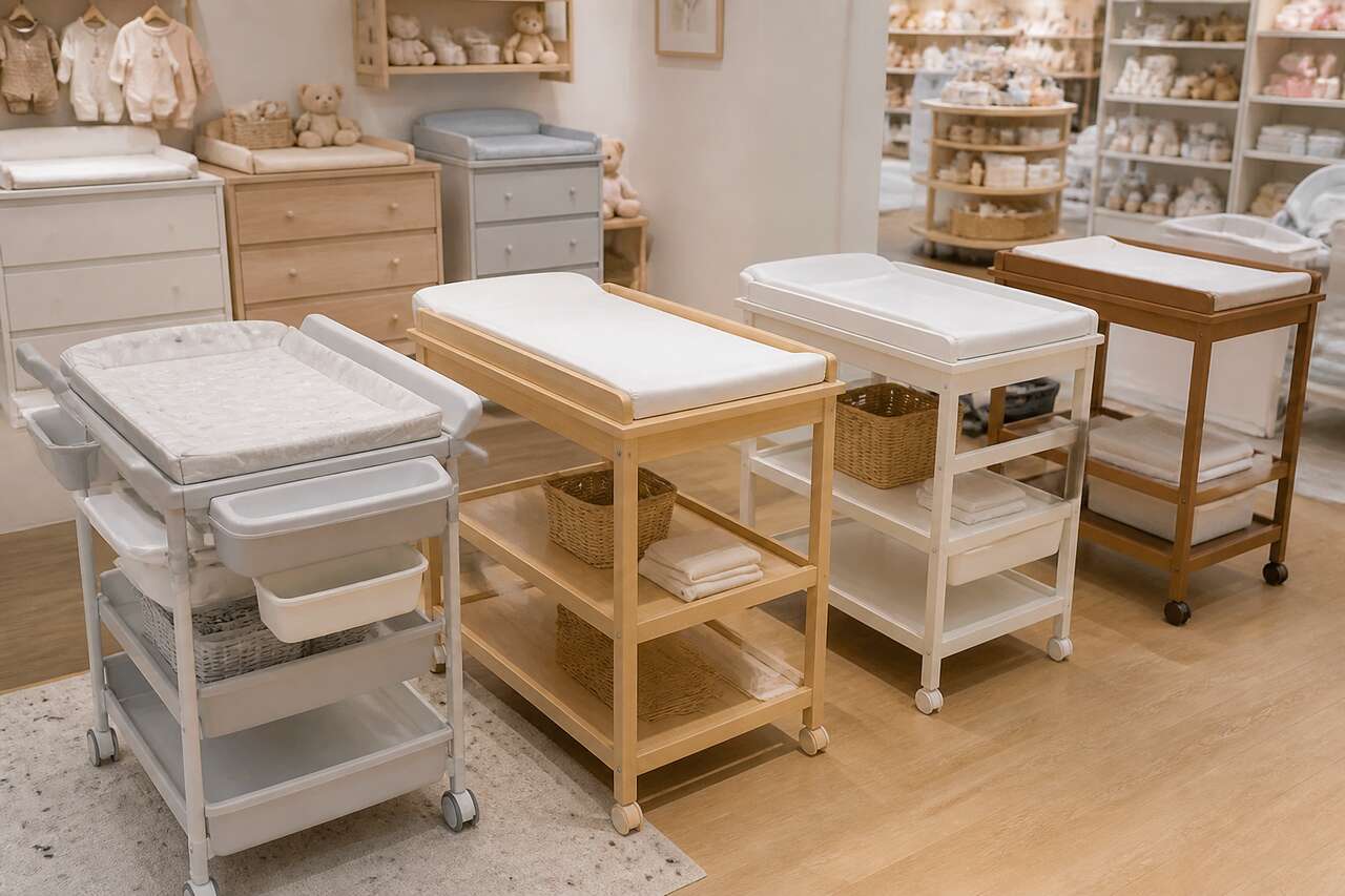 Les différents types de tables à langer disponibles