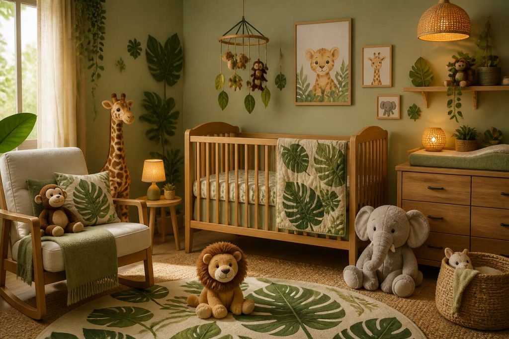 Chambre bébé : comment adopter la déco jungle