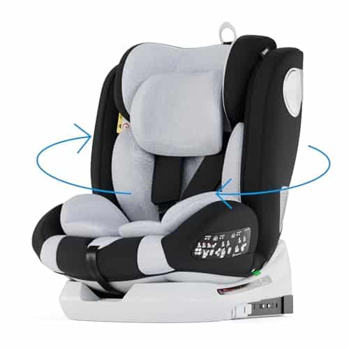 Test du siège auto Babify rotatif à 360° sécuritaire et pratique