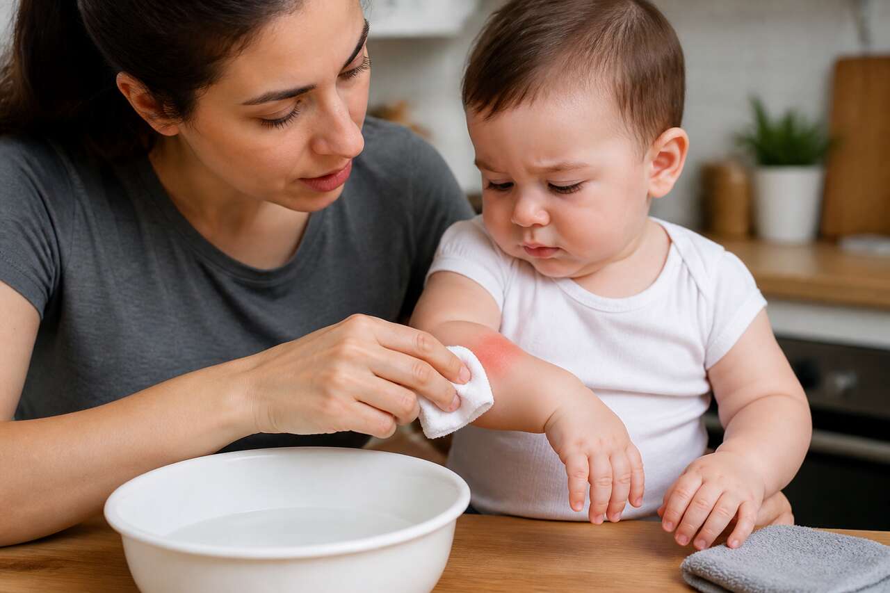 Que faire en cas de brûlure sur un bébé ?