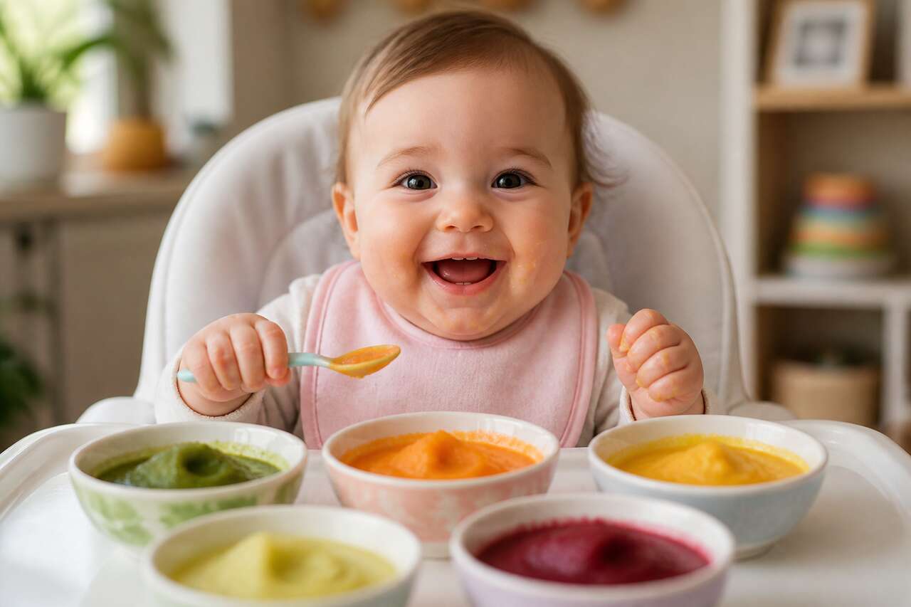 Les quatre étapes de la diversification alimentaire de bébé