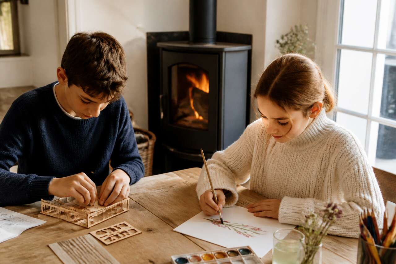 &agrave; la maison: activit&eacute;s calmes, cr&eacute;atives et utiles qui tiennent dans le quotidien