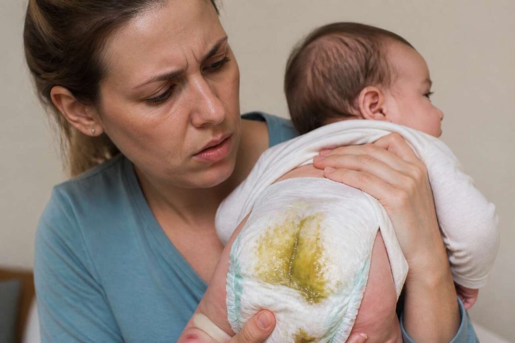 Glaires dans les selles de bébé : quand s'inquiéter ?