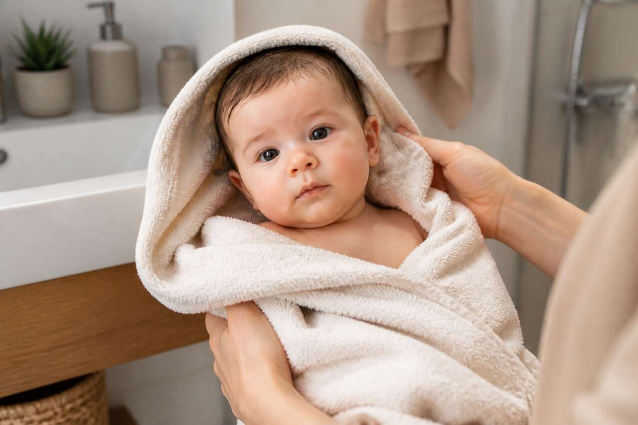 Le bain enveloppé : un moment de bien-être pour bébé