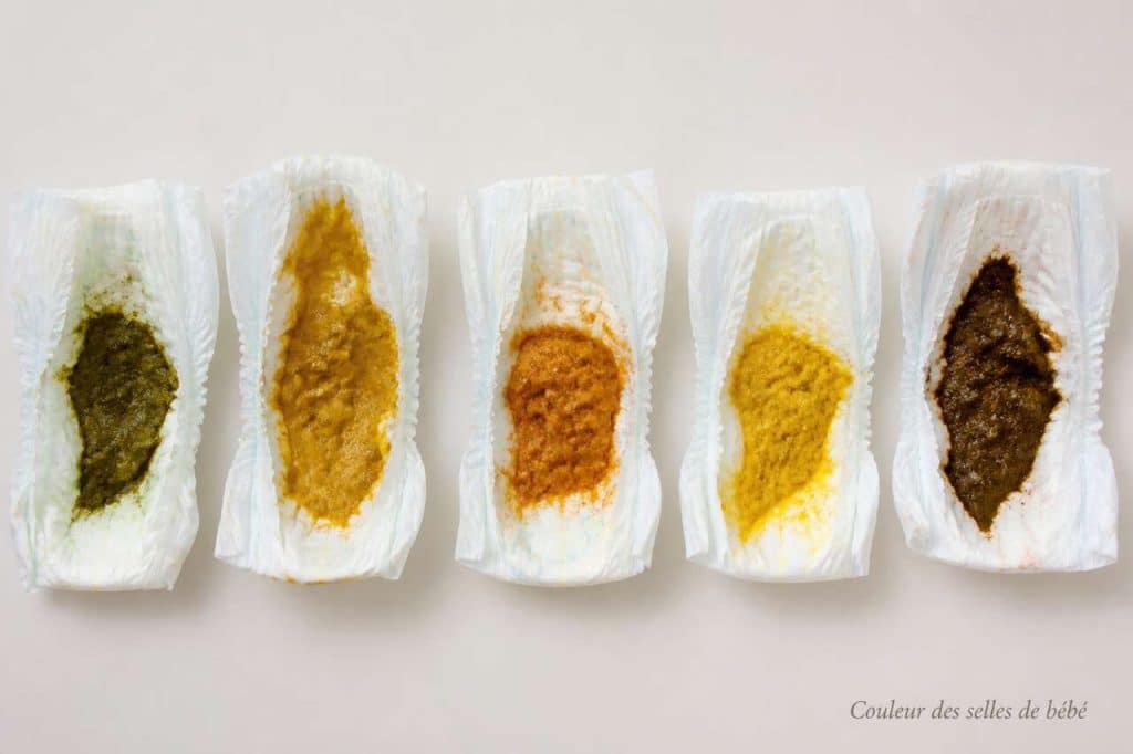 Couleur des selles de bébé : que signifient-elles ?
