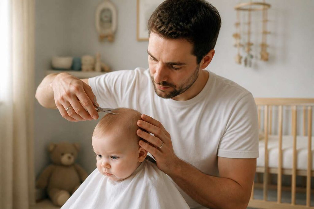 Quand couper les cheveux de bébé pour la première fois ?