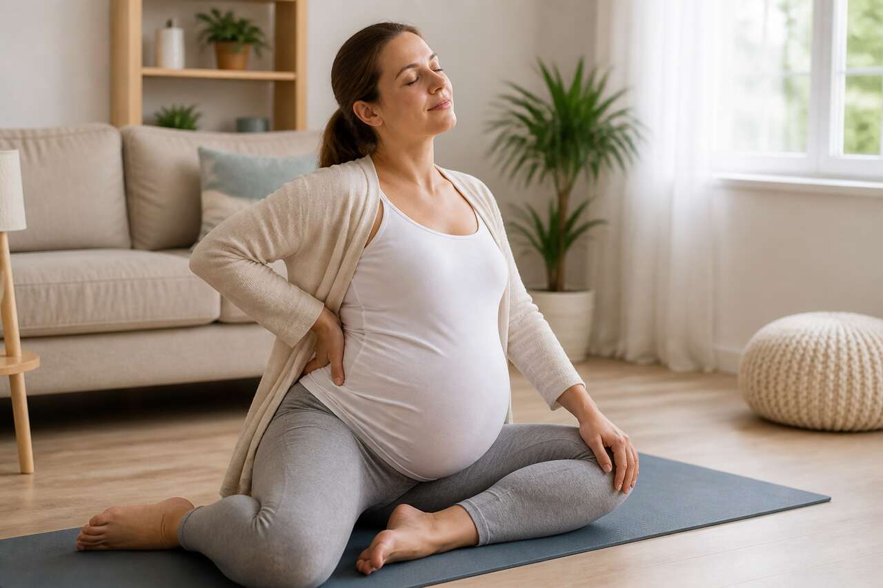 Mal de dos et douleurs pelviennes : positions, exercices doux et quand s&rsquo;inqui&eacute;ter
