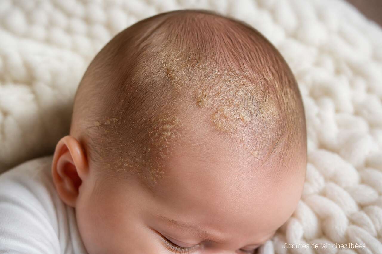 Croûtes de lait chez bébé : causes et traitements