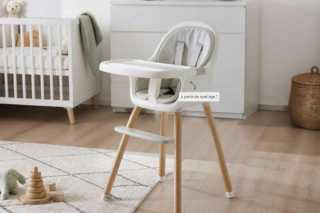 Chaise haute : à partir de quel âge ?